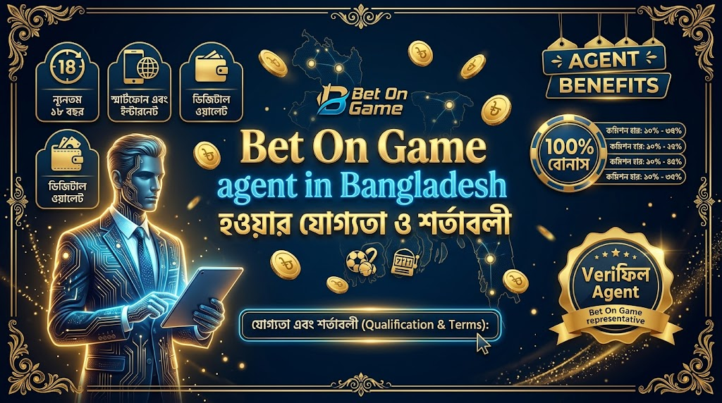Bet On Game agent in Bangladesh হওয়ার যোগ্যতা ও শর্তাবলী